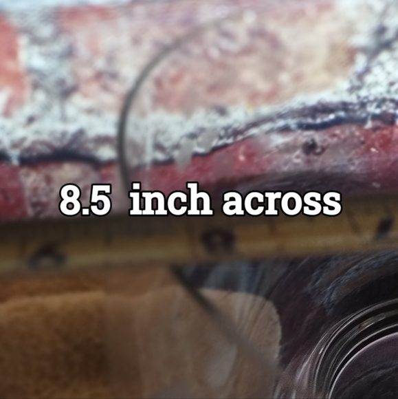 Gift? Clear etched large bowl 8.5 by 6 in - Picture 3 of 5